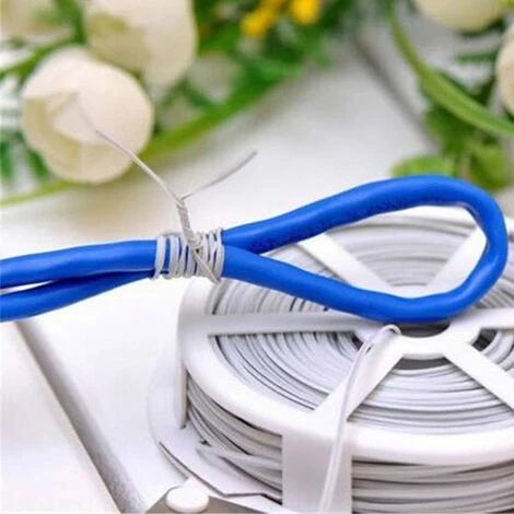 EINEMGELD Lien De Fixation En Métal Polyvalent De 50 M, Pour Cuisine, Bricolage, Attaches, Sac Alimentaire, Sac De Congélation, Bande D’attache 1pcs Green 5 EINEMGELD Lien De Fixation En Métal Polyvalent De 50 M, Pour Cuisine, Bricolage, Attaches, Sac Alimentaire, Sac De Congélation, Bande D’attache 1pcs Green – Image 3