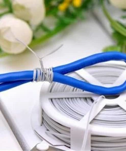 EINEMGELD Lien De Fixation En Métal Polyvalent De 50 m, Pour Cuisine, Bricolage, Attaches, Sac Alimentaire, Sac De Congélation, Bande D’attache 1pcs Noir -Accessoire de culture Soldes Boutique 67315316 3