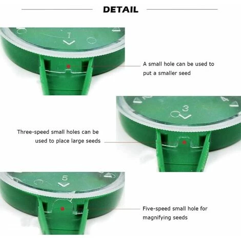 FEI YU Distributeur De Semences, Outils De Jardin 5 Semoirs à Graines Réglables, Transplanteurs Et Perforateurs De Différentes Tailles 6 FEI YU Distributeur De Semences, Outils De Jardin 5 Semoirs à Graines Réglables, Transplanteurs Et Perforateurs De Différentes Tailles – Image 4