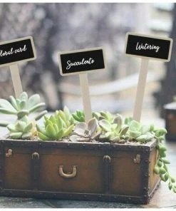 YOOUYIDA Étiquettes Potager, Mini Tableau En Bois Étiquettes Pour Plantes Pour Pot De Fleur Graine En Pot Herbes Légumes 20Pcs -Accessoire de culture Soldes Boutique 67896168 5