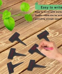 LLOVE 100 Pièces étiquettes De Plantes En Plastique Étiquettes De Jardin De Type T Pour Pépinière étanche -Accessoire de culture Soldes Boutique 68014407 3